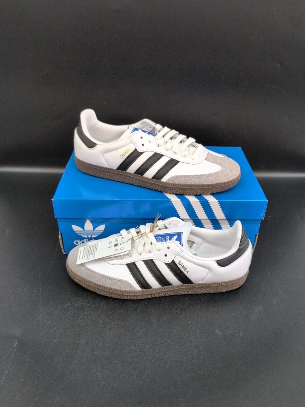 Adidas Originals Samba OG Men's Sneakers US 8 Cloud White Core Black B75806